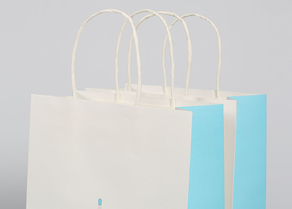 Pretty Cute Plastic Gift Packing Bags Non Woven With Twisted Paper Handle