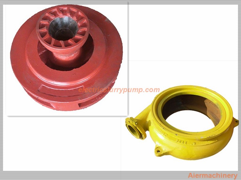 Wear Resistant Centrifugal Slurry Pump Impeller High Chrome cast iron, rubber parts