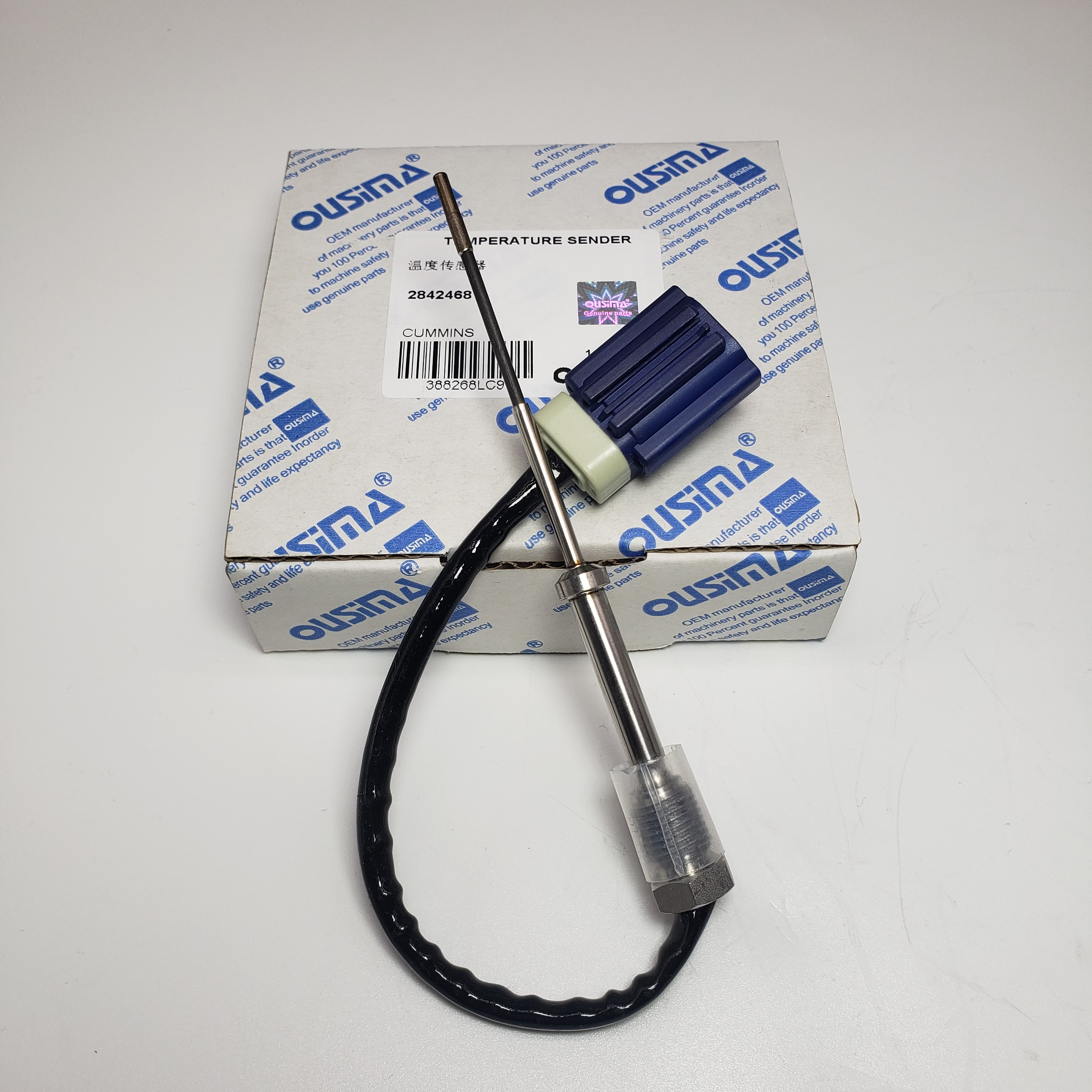 Machine Parts Temperature Sensor 2842468 For Cummins