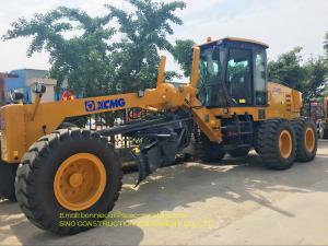 Quality Yellow Color Construction Motor Grader 215HP GR215 Tractive Force 90KN wholesale