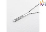 Stereoscopic 10g Hexagon Engraved Pendant Necklace