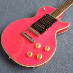 Custom LP electric guitar ,Rosewood Fingerboard & 3 pickup,Pink