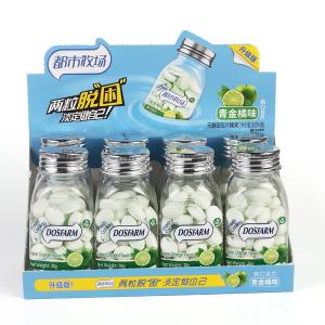 Quality 38 Grams Healthy Hard Candy Without Sugar Fruit Flavor Packed In Bottle wholesale