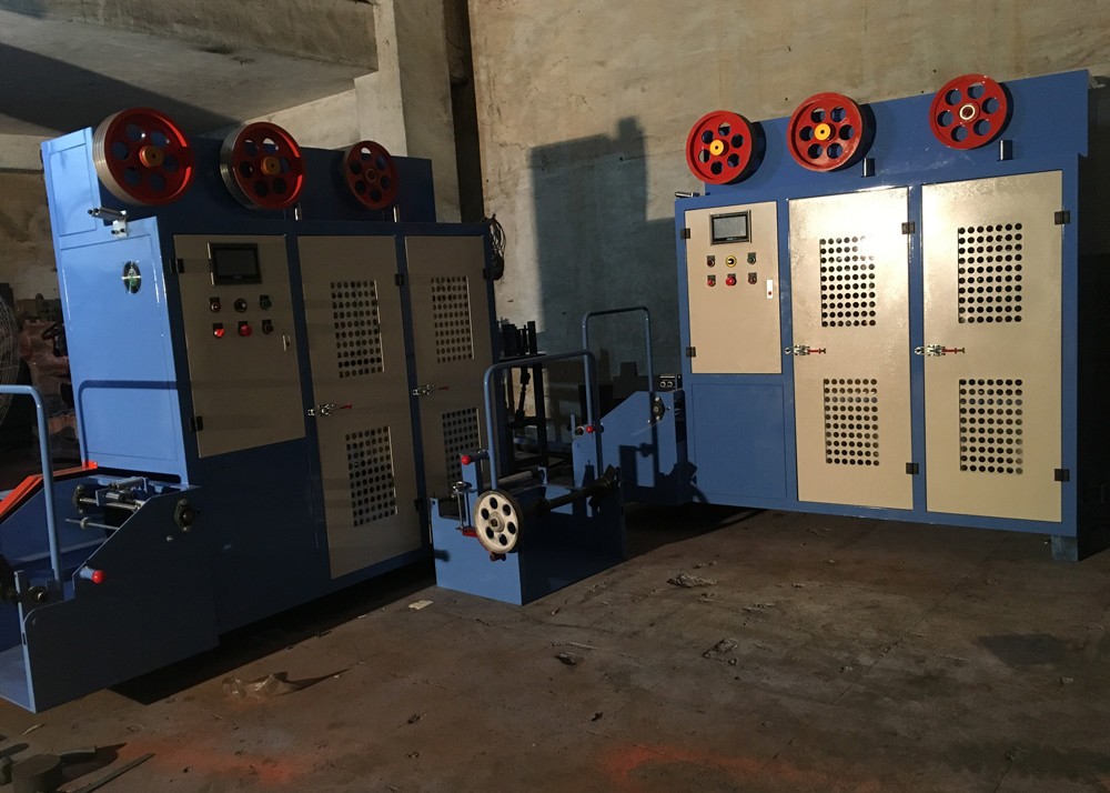 50m/min Vertical Type Tension Copper Tapping Cable Wrapping Machine