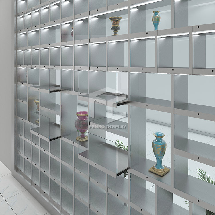 16mm Thick MDF Museum Wall Display Cases 6000mm High Wooden Museum Display Cases