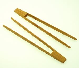 Quality bamboo wooden food service tong wholesale