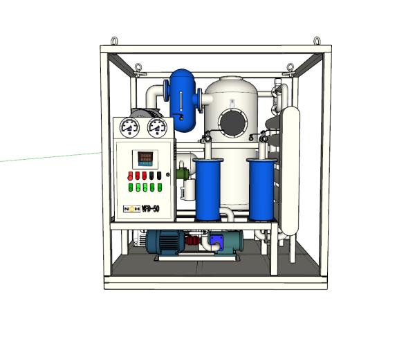 Double Stages Vacuum Transformer Oil Purifier Stainless Steel Material 40KW -