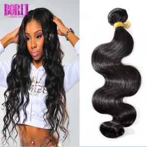 Quality Cuticle Aligned Brazilian Virgin Human Hair Body Wave With Lace Closure wholesale