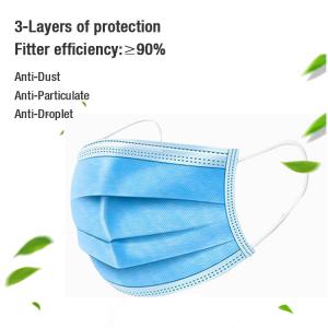 Quality 3 Ply Disposable Surgical Face Mask Resistance Pollution 50pcs Per Box With Earloop wholesale