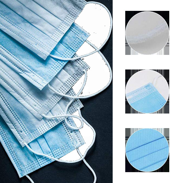 Blue Disposable Breathing Mask FFP2 Earloop Face Mask Anti - Haze