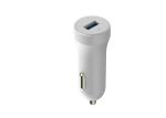 White 12VDC - 24VDC Car Usb Charger Dual Port 5V 2.4A For Fast Charging