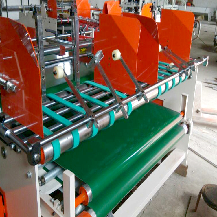 1200KG Corrugated Box Folding Machine 1.5KW Cardboard Gluing Machine Lock Bottom Type