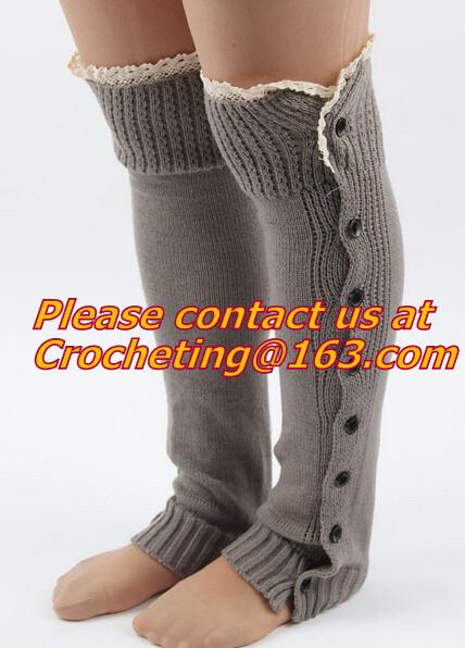 Leg Warmers, Women's Accessories, Boot Topper, Knitted Leg Warmers, Crochet Lace
