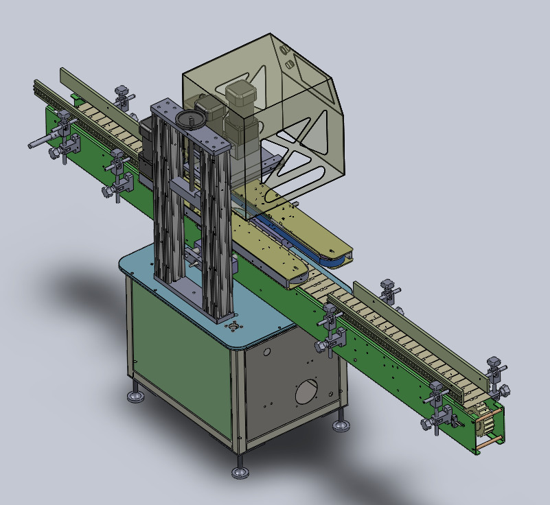 Customized Linear Trigger Pump Capping Machine For Four Wheel Round Spray Cap