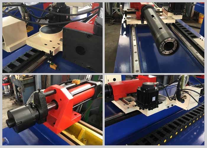 Clamping Feeding Cnc Tube Bender , Metal Tube Bending Machine 380v 7.5kw