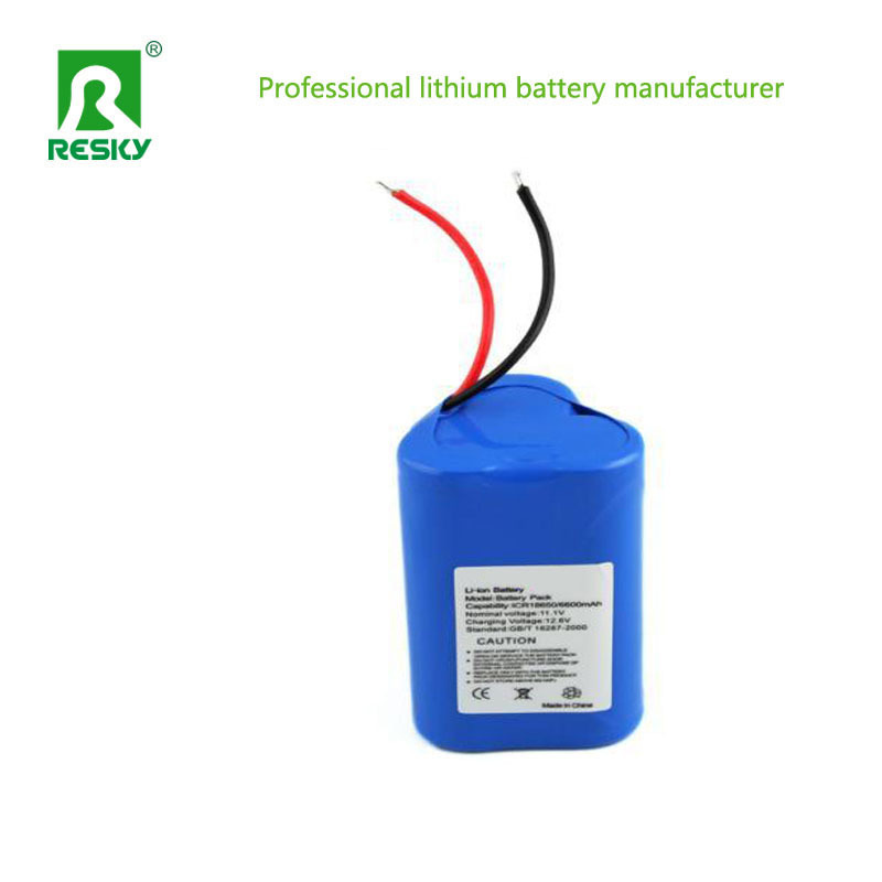 Rechargeable Li-ion Battery Pack 11.1V 3s 18650 2200mAh For Bicycle Light