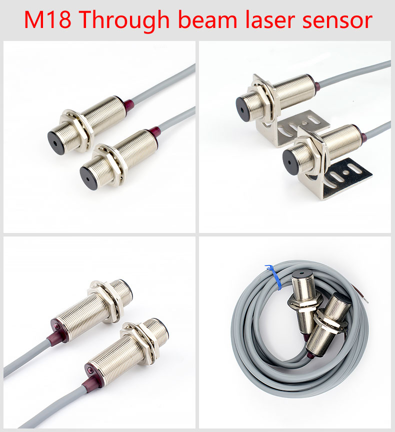 LUOSHIDA DC 3 Wire All Series Through Beam Laser Sensor 20m / 30m Sensing Distance