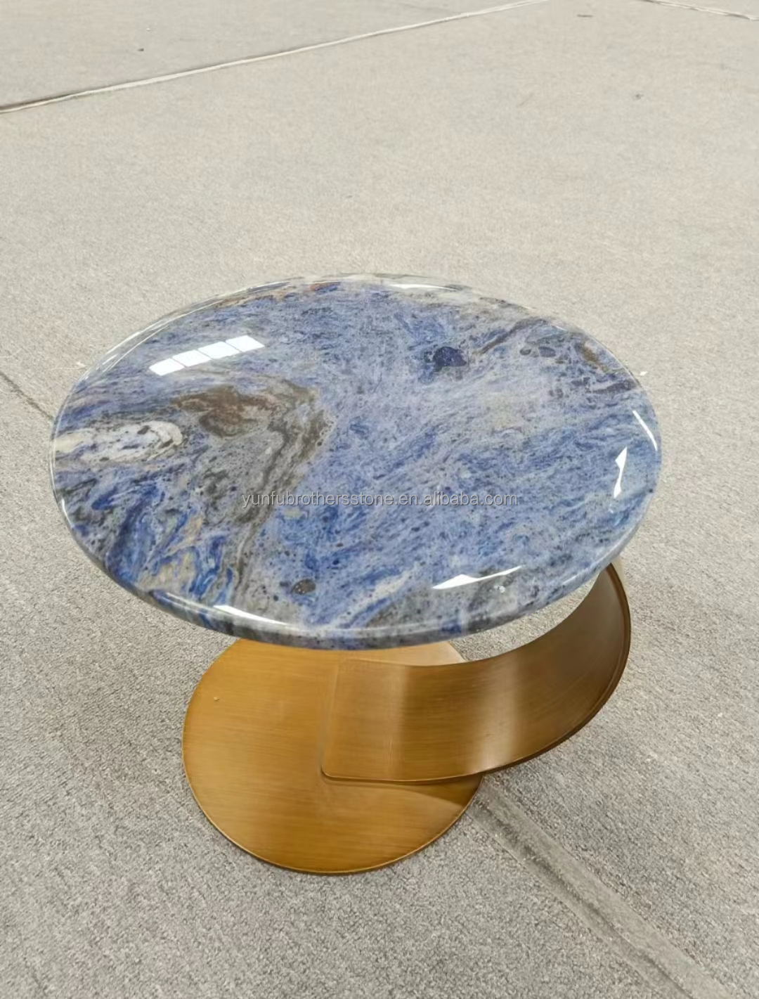 Modern Blue Stone Polished Cloisonne Marble Tile for Dining Room and Living Space