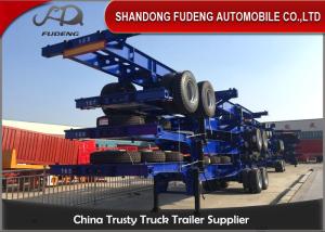 Quality FUWA Axle Steel 40ft Chassis Container Trailer Mechanical Suspension wholesale