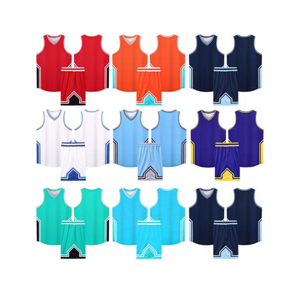 Customized Reversible Practice Basketball Jersey Design Sublimation Basketball