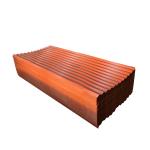 Orange GI Roofing Sheet Z40 Metal Corrugated Roofing Sheets 6m Corrugated