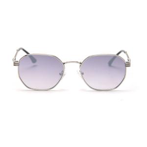 Quality Men Women Polygon Frame Sunglasses Reflective Personality Small Frame Plain Lens Glasses wholesale