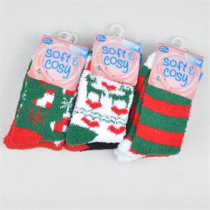 Quality Fashion colorful jacquard women's coral fleece thick socks in high warmth for promotion wholesale
