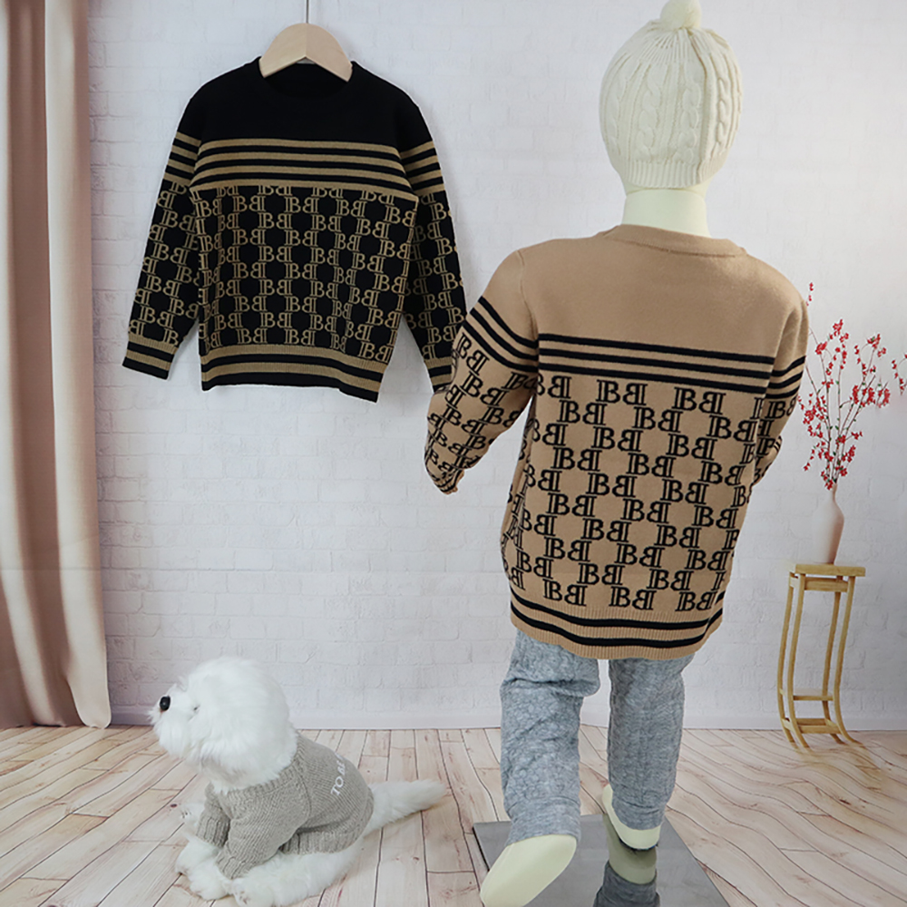 Custom Soft Kids Top For Winter Warm Baby Knitted Sweater Cotton Kids Outfits Toddler Unisex Baby Knitting Sweaters