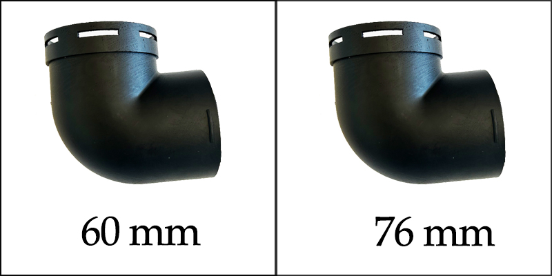60mm 76mm Elbow Outlet Connector Air Ducting Pipe Air Parking Heater Kits