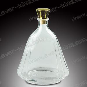 Quality Customer Designed Transparent 1.5L Vodka Glass Bottle wholesale
