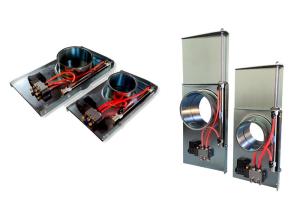 Quality Double Cylinder Dust Collection Blast Gate Pneumatic Sliding Dampers 300mm wholesale