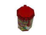 Personalized Printing Sealed Tin Cans , Hexagon Gift Box Environmentally
