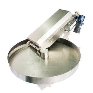 Quality Large ourput coconut flakes sesame seeds grounded nuts chocolate powder rotary table coating machine wholesale