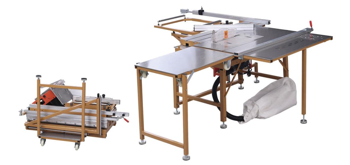 220V Voltage Sliding Table Panel Saw For Easy Woodworking Operation Efficiency