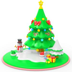 Quality Children'S Puzzle Toys Are Non-Toxic And Odorless Baby DIY Tree Snowman Creative Sensory Stacking Toys wholesale