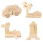 Montessori Education Wooden Grains Stacking Building Blocks Kindergarten