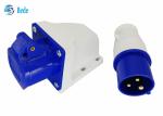 220-250V 16A Industrial Connector Male And Female Single Phase 2P+E Blue Color
