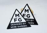 Triangle Embossed TPU Clothing Labels Heat Press Iron On Patches