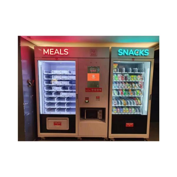 Healthy Options Cold Drink Fresh Food Vending Machine With Double-Glass Door
