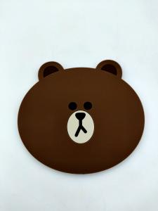 Quality Fashion Design Soft Silicone Toys Drink Coasters Bear Shape Molding wholesale