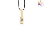 Private Logo Hip Hop Style Mens Engraved Necklace