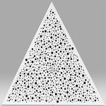 1000x1000x1000mm Triangular Clip In Ceiling For Metro Station