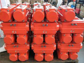 Quality Ball Valve Butterfly Valve Mounted With Epoxy Coated Pneumatic Rotary Actuator wholesale