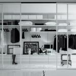 YALIG Bedroom Furniture Modern Wooden Wardrobe with Glass Door in 2D / 3D