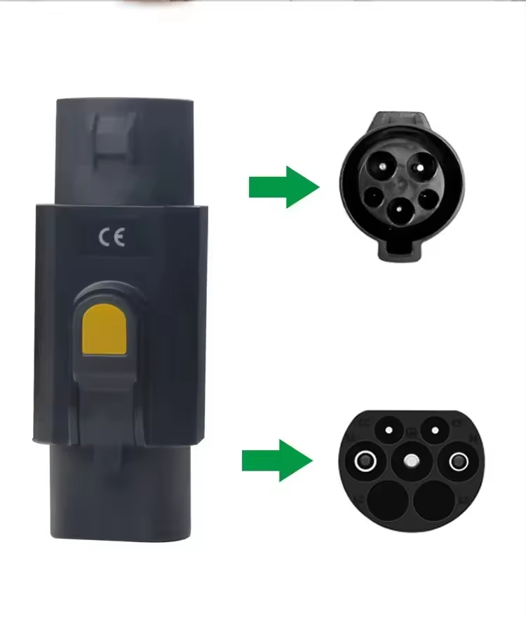7KW Output Power 32A Output Current EV Charger Adapter Type 1 to GB/T Car Adapter for GBT Chinese Plug