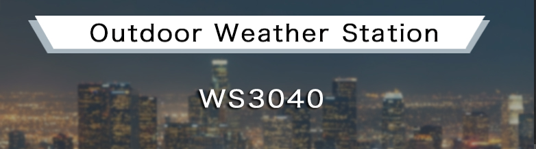 Weather Station With Outdoor Wind Speed And Direction Sensor