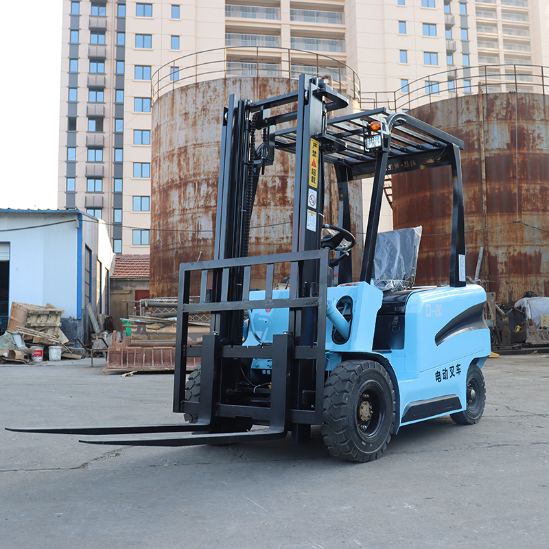 Farm Electric Forklift Truck With 3 Stage Mast Type From Food Beverage Full Electric Forklift