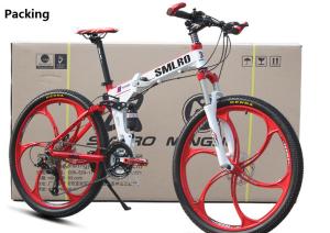 Quality Height 155cm Full Alloy 27 Speed Aluminum Folding Mountain Bike wholesale