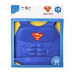 Comics Superman Silicone Baby Bibs , Waterproof Baby Bibs With Snaps