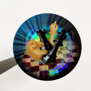 Quality Hot Stamping Sticker Gold Foil Labels Holographic Security Metallic Labels wholesale